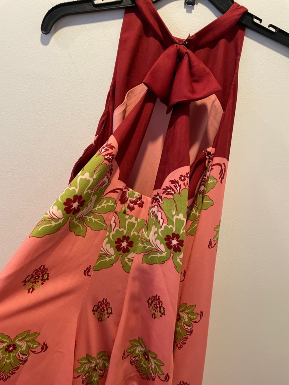MESTIZA New York Halter-Neck Pink Floral Maxi Dress - Picture 9 of 13